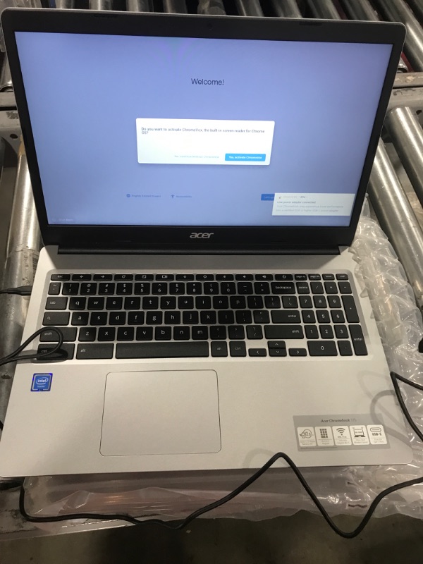 Photo 2 of Acer 2022 15inch HD IPS Chromebook, Intel Dual-Core Celeron Processor Up to 2.55GHz, 4GB RAM, 128GB Storage, Super-Fast WiFi Up to 1300 Mbps, Chrome OS-(Renewed) (Dale Silver)
