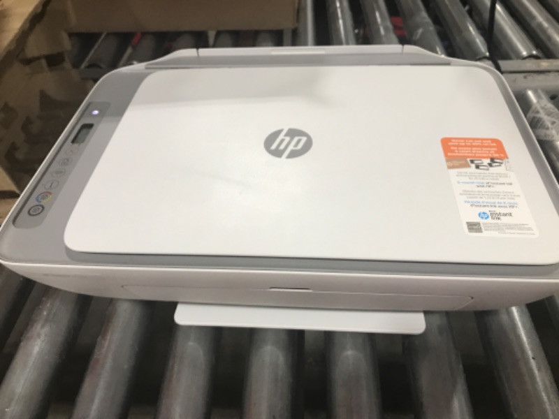 Photo 2 of HP DeskJet 2755e Wireless Color All-in-One Printer with bonus 6 months Instant Ink (26K67A), white