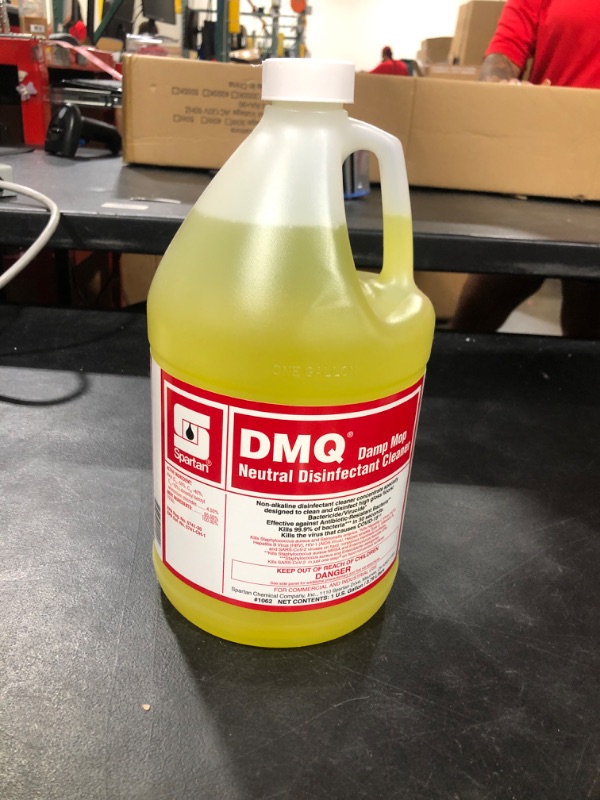 Photo 2 of DMQ DMQ 1 Gallon Lemon Scent One Step Cleaner/Disinfectant 