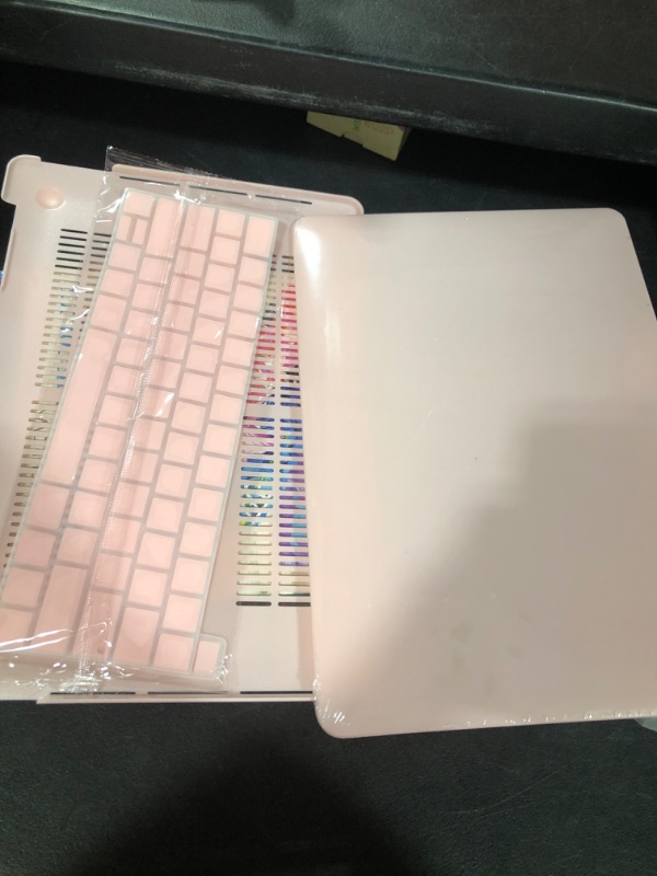 Photo 1 of Laptop Case for Apple Macbook MacBook Pro 13.3in Retina New Touch Bar 13.3Inch Hard Laptop Cover Case 13.3 Bag Shell + Cover +Screen Cover Pink
