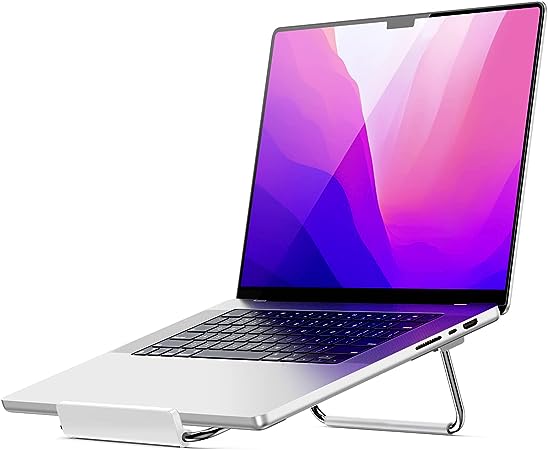 Photo 1 of UGREEN Laptop Stand for Desk Adjustable Portable Laptop Riser Holder Notebook Computer Stand Compatible with MacBook Pro, MacBook Air, 11 to 16 Inch
