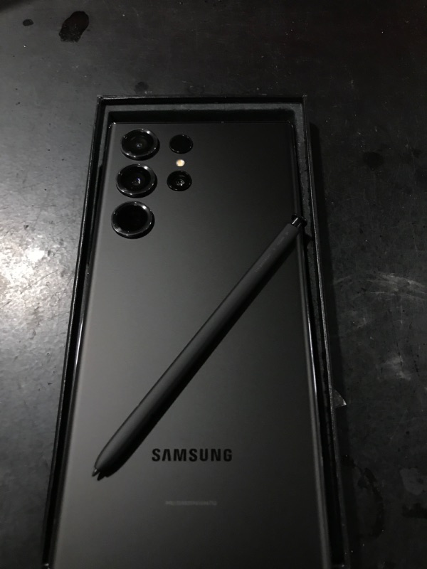Photo 1 of SAMSUNG Galaxy S23 Ultra Cell Phone, Factory Unlocked Android Smartphone, 512GB Storage, 200MP Camera, Night Mode, Long Battery Life, S Pen, US Version, 2023 Phantom Black Phantom Black 512GB S23 Ultra - OPENED FOR PICTURES - BRAND NEW 