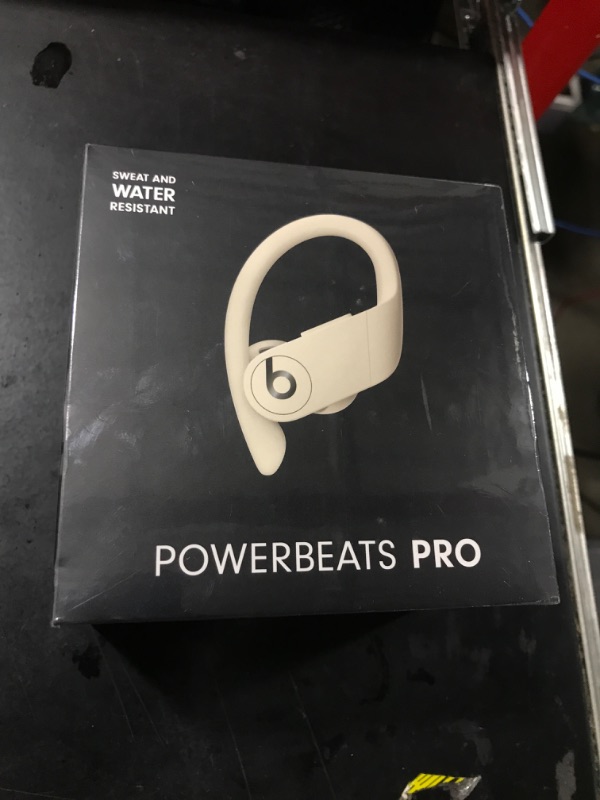 Photo 2 of Beats Powerbeats Pro Wireless Earbuds - Apple H1 Headphone Chip, Class 1 Bluetooth Headphones, 9 Hours of Listening Time, Sweat Resistant, Built-in Microphone - Ivory Ivory Powerbeats Pro - FACTORY SEALED 