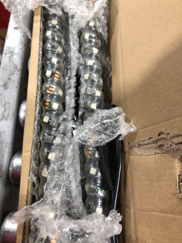 Photo 1 of Nilight 2PCS 3FT Spiral RGB Led Whip Light with Spring Base Chasing Light RF Remote Control Lighted Antenna Whips for Can-Am ATV UTV RZR Polaris Dune Buggy Offroad Truck 3FT -2PCS RGB