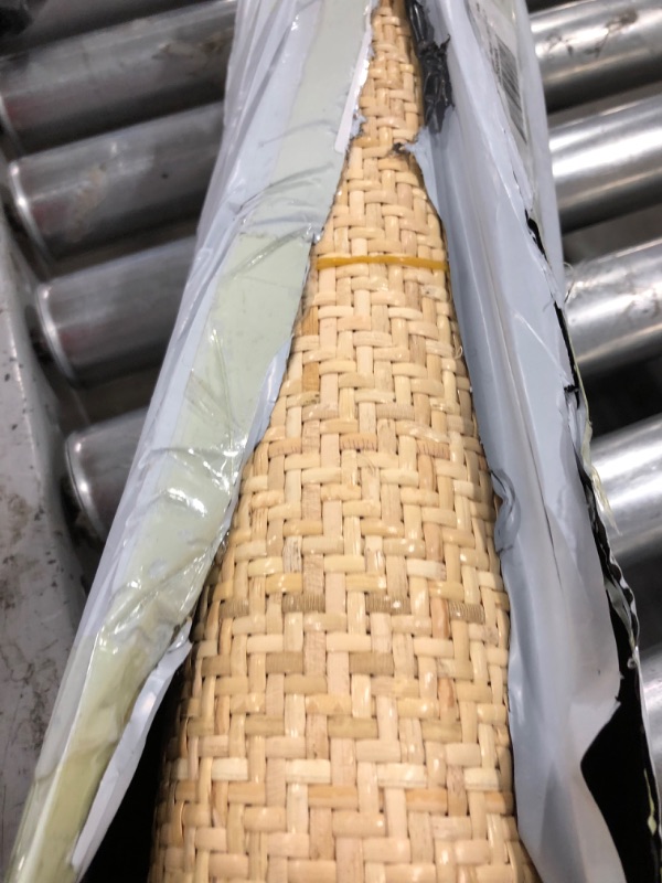 Photo 2 of 24" Width Natural Cane Webbing, V Shape Rattan Webbing for Caning Projects, Woven Cane Roll for Furniture, Chair, Cabinet, Ceiling, Basket 60"L