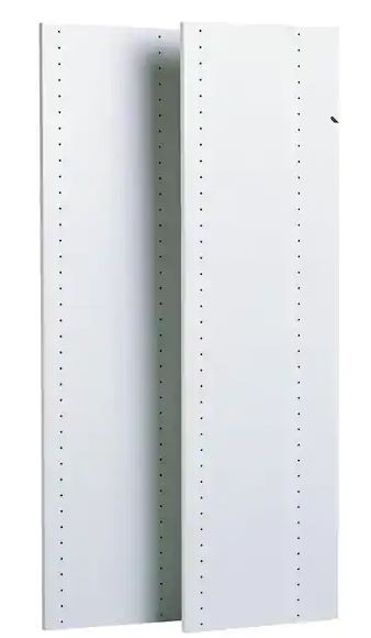 Photo 1 of 14 in. x 48 in. Classic White Wood Vertical Panels (2-Pack)
