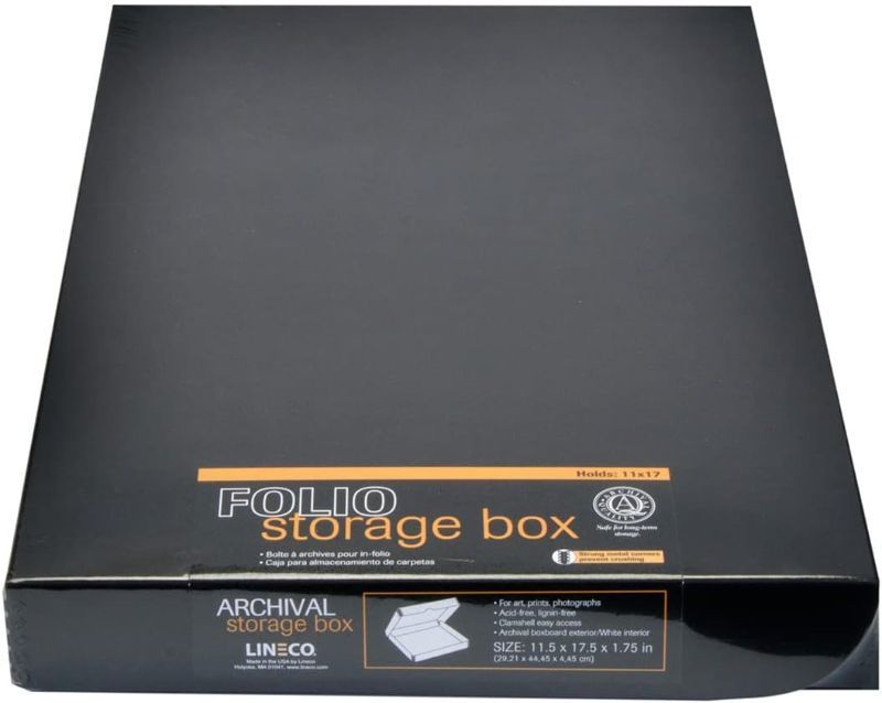 Photo 1 of Lineco Clamshell Archival Folio Storage Box