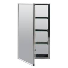 Photo 1 of 15" FRAMELESS ALUMINUM SWING DOOR MEDICINE CABINET
