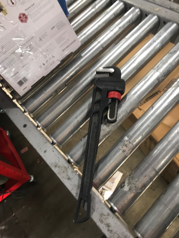Photo 1 of 18 in. Heavy-Duty Cast Iron Pipe Wrench with 2 in. Jaw Capacity
