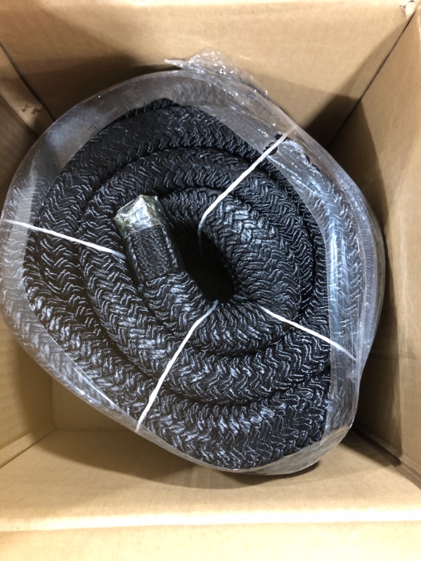 Photo 2 of Amarine Made Dock Line, 1” X 35’ Double Braided Thick Nylon Dock Line, Boat Line & Dock Ties with 20” Eyelet, Boat Dock Line with 130kN Load Capacity, Boat Rope for Water Crafts & Boats, Black