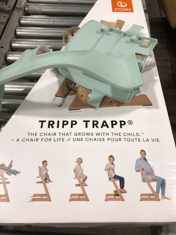 Photo 2 of Tripp Trapp Chair from Stokke, Soft Mint - Adjustable, Convertible Chair for Toddlers, Children & Adults - Convenient, Comfortable & Ergonomic - Classic Design Chair Soft Mint