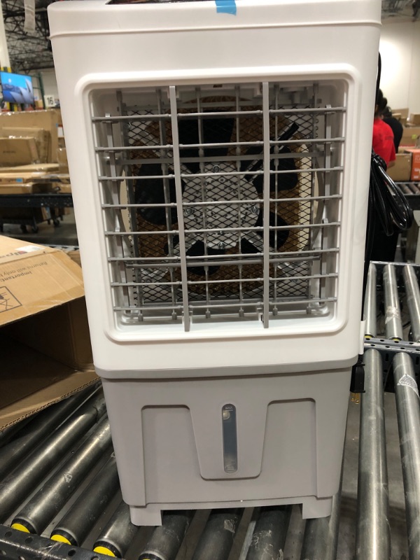 Photo 1 of ALPACA Portable Evaporative Air Cooler 3 in 1 Swamp Cooler with Remote Control, 5.3 Gal Water Tank, 3 Speed Cooling Fan, 4 Ice Packs, Portable Air Conditioner Auto Oscillation for Room, Home & Office 1800CFM