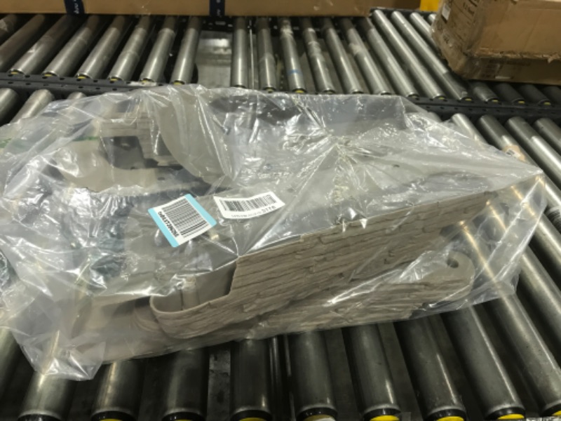 Photo 1 of 2032-1-1 Bedrocks Trim-Free Lawn Edging – Gray, – tural Stacked Design Bedrock Garden Edging, 10', Slate 9 (10 peices) Slate 10'