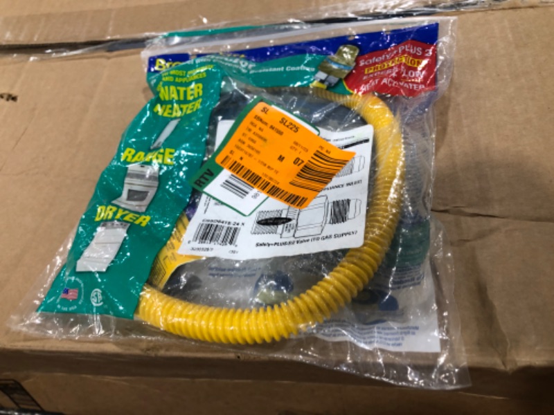 Photo 2 of 1/2 in. MIP x 1/2 in. MIP x 24 in. Gas Connector (1/2 in. OD) w/Safety+Plus2 Thermal Excess Flow Valve (85,000 BTU)