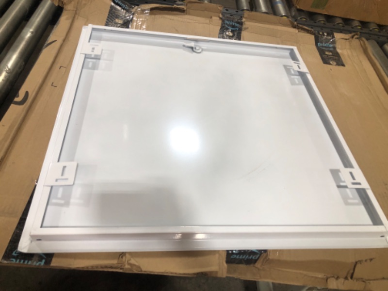 Photo 2 of 24" X 24" Universal Aluminum Access Panel Door for Wall/Ceiling Application (Push-Lock) with Solid Frame - [Outer Dimensions: 25" Width X 25" Height] 24 X 24 Aluminum - Self Push Lock