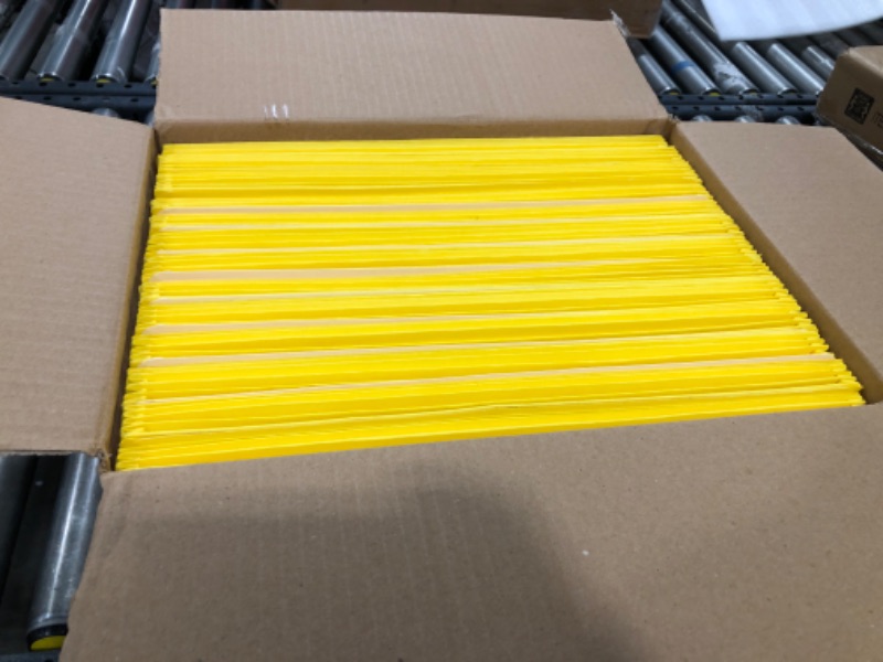 Photo 3 of Globe-Weis/Pendaflex Colored File Pockets, 3.5-Inch Expansion, Legal Size, Yellow, Box of 12 (1526E YEL)