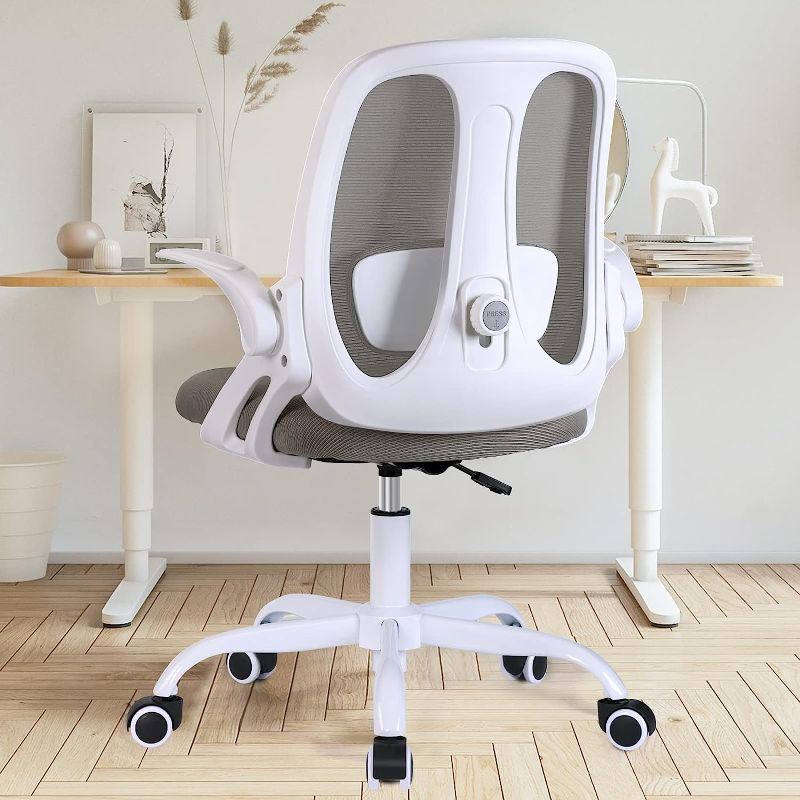 Photo 1 of Razzor Office Chair, Ergonomic Computer Desk Chair with 2D Lumbar Support and Flip-up Arms, Swivel Breathable Mesh Task Chair with Adjustable Height for Home Office
