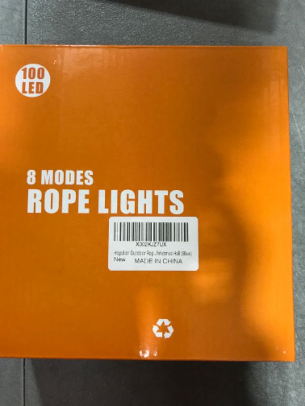 Photo 1 of Hopolon Outdoor Rope String Lights, 4.5V Safety UL Plug Powered Waterproof Tube Light with 100 LED, 33 feet 8 Modes Copper Fairy Lights for Garden Fence Patio Yard Wedding Christmas Hall (Blue)
