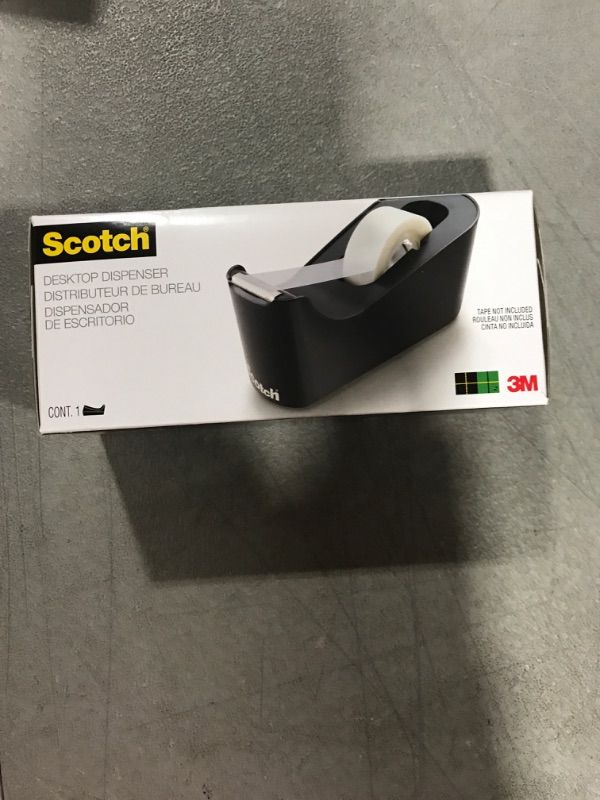 Photo 2 of Scotch Desktop Tape Dispenser Black