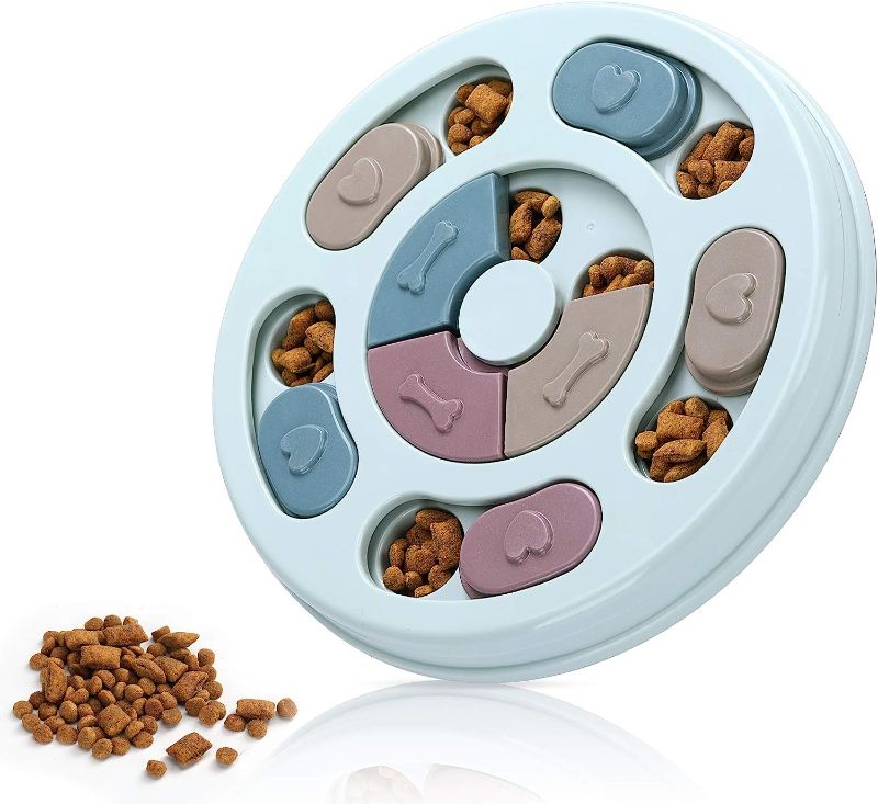 Photo 1 of DR CATCH Dog Food Puzzle Feeder Toys for IQ Training & Mental Enrichment,Dog Treat Puzzle(Blue)
