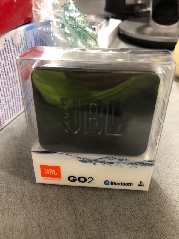 Photo 2 of JBL GO2 - Waterproof Ultra-Portable Bluetooth Speaker - Black Black Speaker