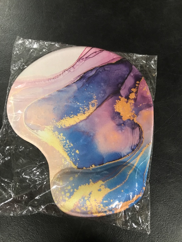 Photo 1 of HOPONY Ergonomic Mouse Pad with Wrist Support  9 x 10 in,Gold Marble 