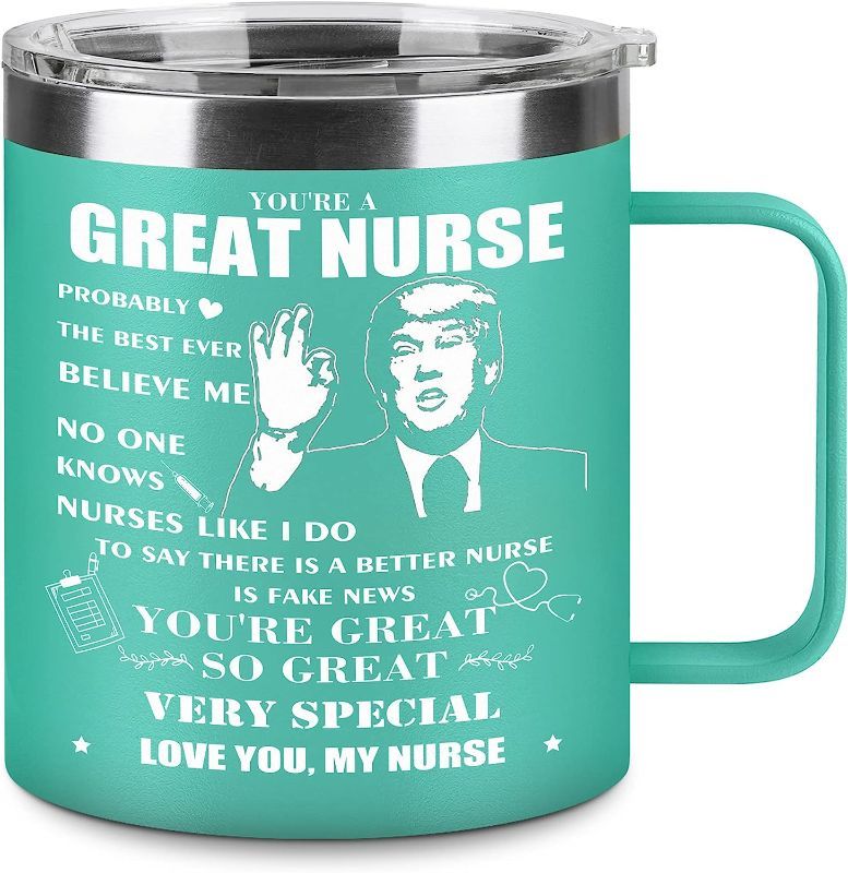 Photo 1 of Hexagram 14 oz Mug, Nurse Appreciation