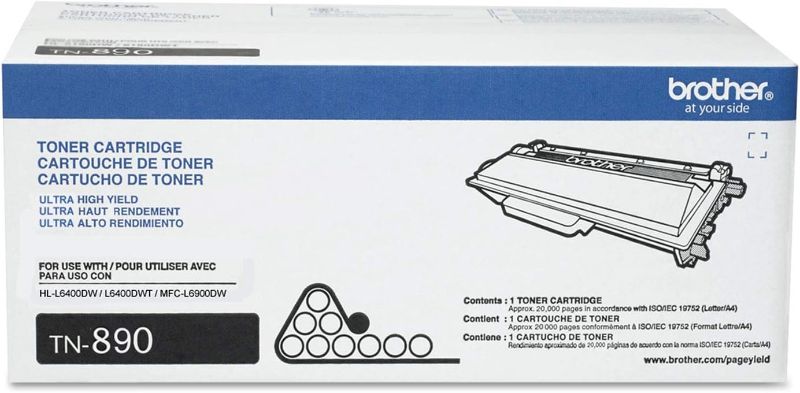 Photo 1 of Brother TN890 Ultra High Yield Toner Cartridge - Black
