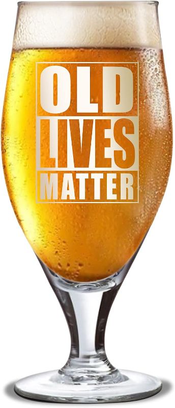 Photo 1 of --Funny Unique Gag Gifts Old Lives Matter 20Oz Beer Glass