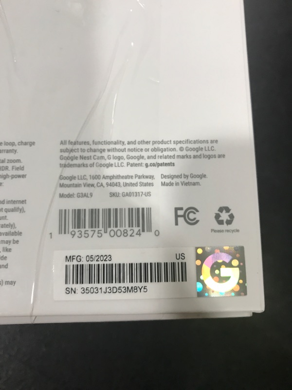 Photo 5 of Google Nest Cam Outdoor or Indoor, Battery - 2nd Generation - 1 Pack 2nd Gen 1 Count (Pack of 1) Nest Cam (Outdoor or Indoor, Battery)