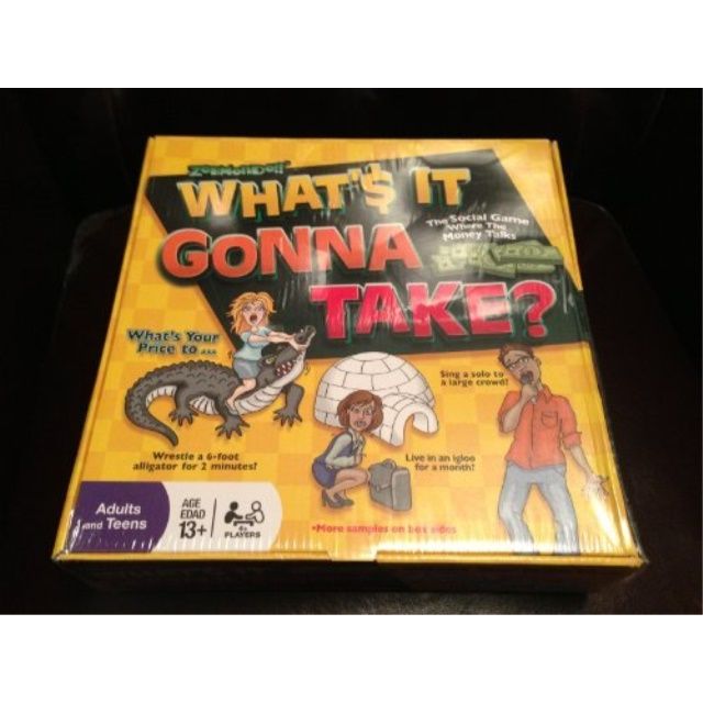 Photo 1 of Zobmondo What's It Gonna Take Board Game Big Question and Answer Family Game
