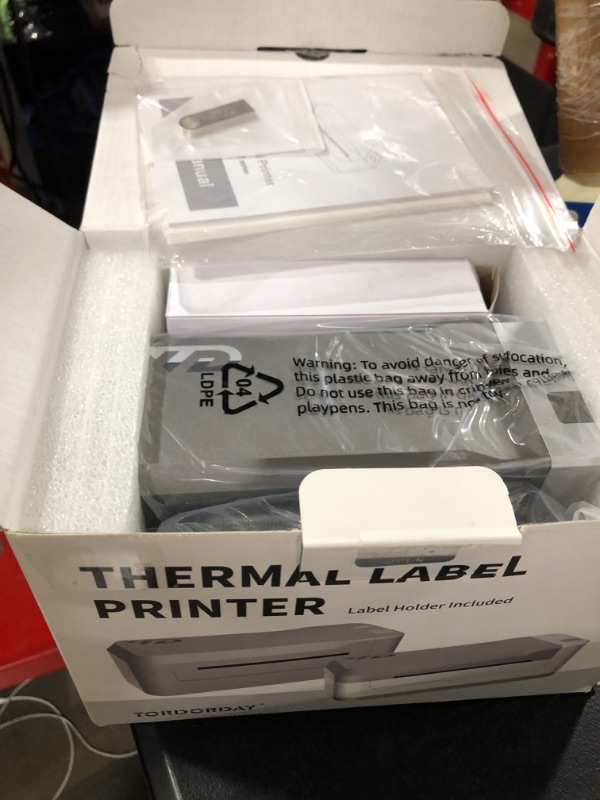 Photo 2 of Tordorday Shipping Label Printer, 4x6 Thermal Label Printer for Shipping Packages, USB Thermal Printer for Home Small Business, Compatible with USPS, UPS, FedEx, Amazon