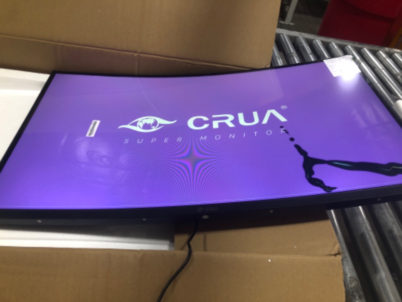 Photo 2 of CRUA 32 inch 165Hz Curved Gaming Monitor,1800R Display,1ms(GTG) Response Time,Full HD 1080P for Computer,Laptop,ps4,Switch,Auto Support Freesync and Low Motion Blur,DP,HDMI Port-Black(Support VESA) 32 ” Curved FHD 165HZ