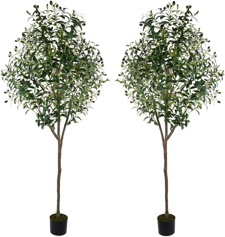 Photo 1 of  2 Pack Artificial Olive Tree 