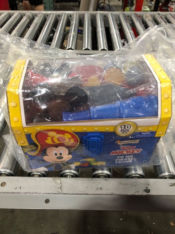 Photo 2 of Disney Junior Mickey Mouse Funhouse Yo-Ho Pirate Trunk, Dress Up and Pretend Play, Officially Licensed Kids Toys for Ages 3 Up, Gifts and Presents by Just Play
