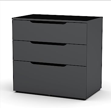 Photo 1 of 3 Drawer Dresser Black