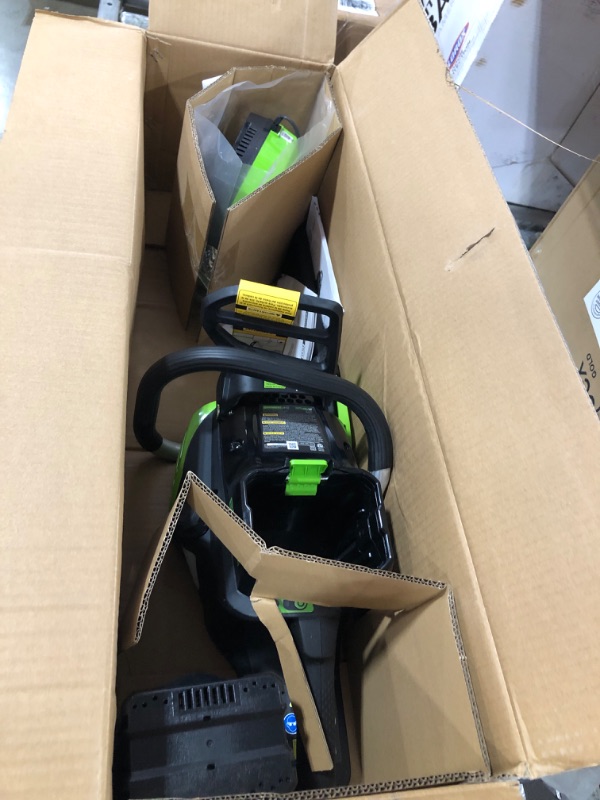 Photo 2 of 18 in. 80-Volt Cordless Brushless Chainsaw (2.0Ah Battery & Charger Included)