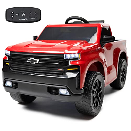 Photo 1 of 12V Chevy Silverado Ride on Truck with HIGH Speed Mode (5 MPH) & Parent Remote Control, Kid's Battery Powered Licensed Electric Vehicle, LED Lights, R
