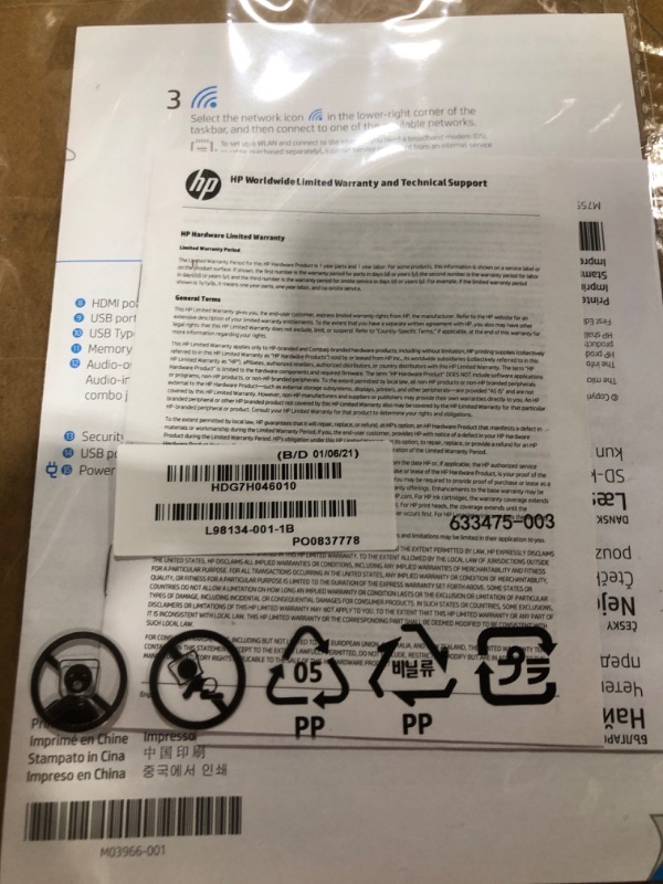 Photo 2 of HP Pavilion 15 Laptop, 11th Gen Intel Core i7-1165G7 Processor, 16 GB RAM, 512 GB SSD Storage, Full HD IPS micro-edge Display, Windows 11 Pro, Compact Design, Long Battery Life Natural silver aluminum Windows 11
SN:5CD1225FRD