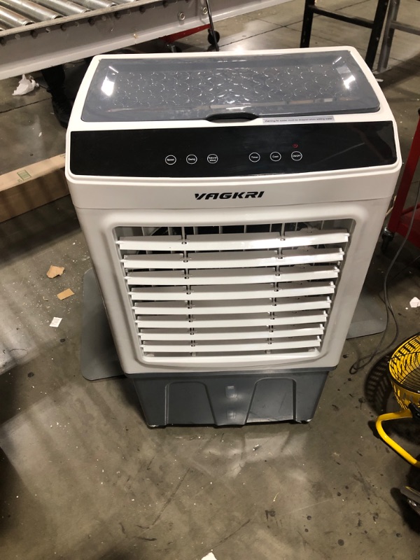 Photo 3 of Evaporative Cooler, VAGKRI 2100CFM Air Cooler, 120°Oscillation Swamp Cooler with Remote Control, 24H Timer, 3 Wind Speeds for Outdoor Indoor Use,8 Gallon
