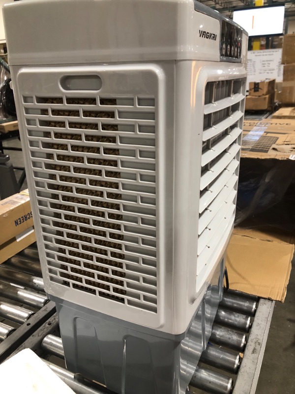 Photo 1 of Evaporative Cooler, VAGKRI 2100CFM Air Cooler, 120°Oscillation Swamp Cooler with Remote Control, 24H Timer, 3 Wind Speeds for Outdoor Indoor Use,8 Gallon
