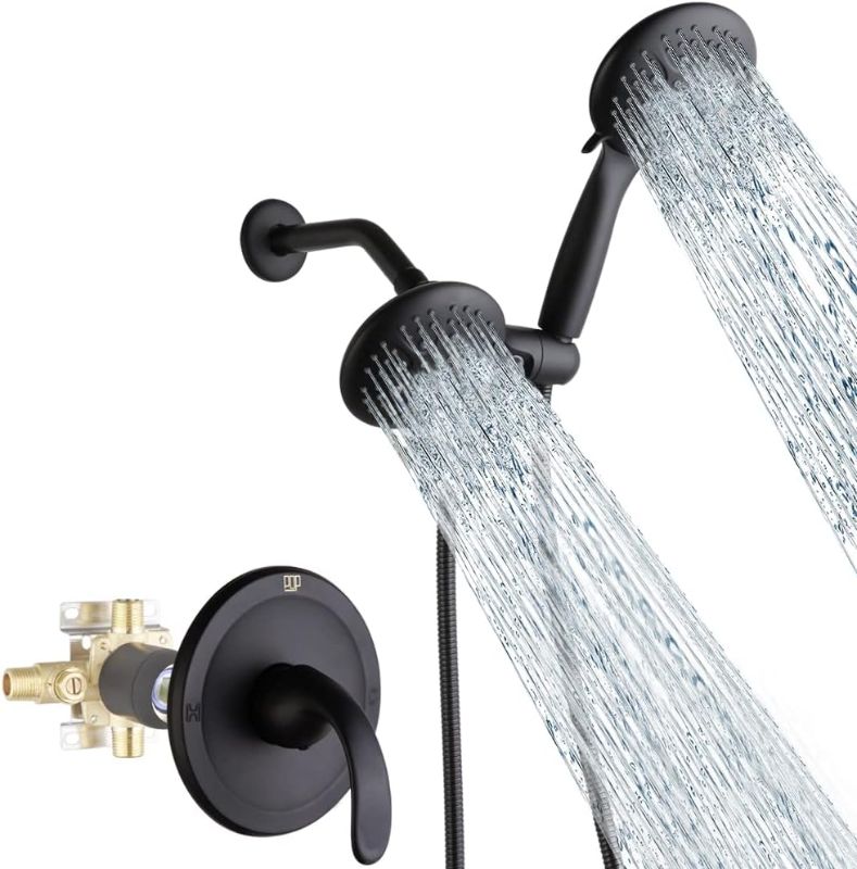 Photo 1 of  Black Dual-Function Shower Faucet Set with Valve Bathroom