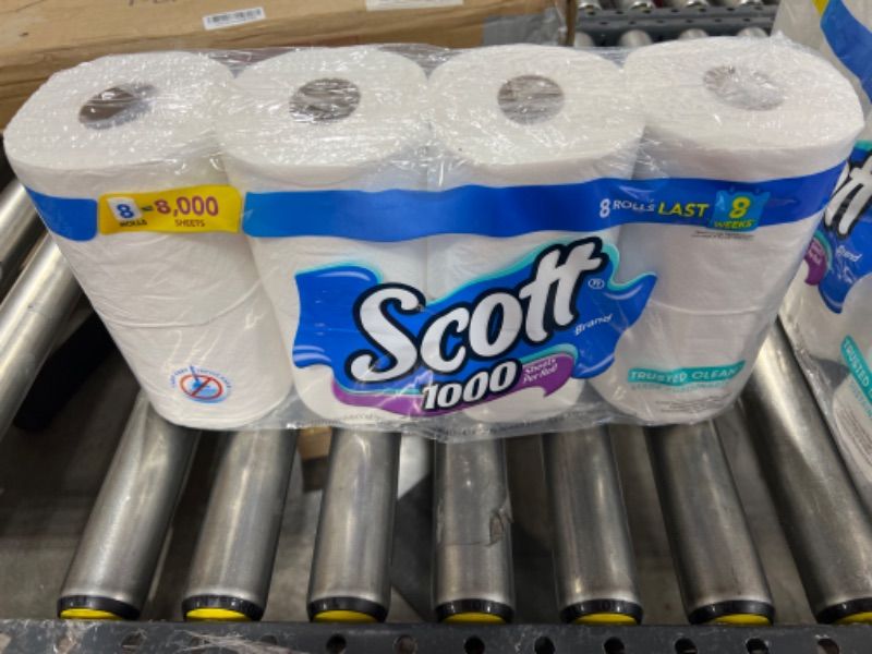 Photo 2 of  Scott 1000, Toilet Paper, 8 Rolls