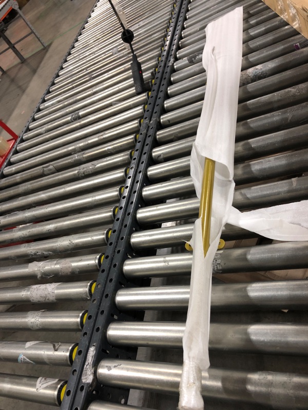 Photo 1 of 3.3ft- 20ft Rolling Library Ladder Hardware Kit, Sliding Ladder Library Full Set Hardware Rolling Track (No Ladder,with Floor Roller), Steel Round Tube Mobile Ladder Tracks 