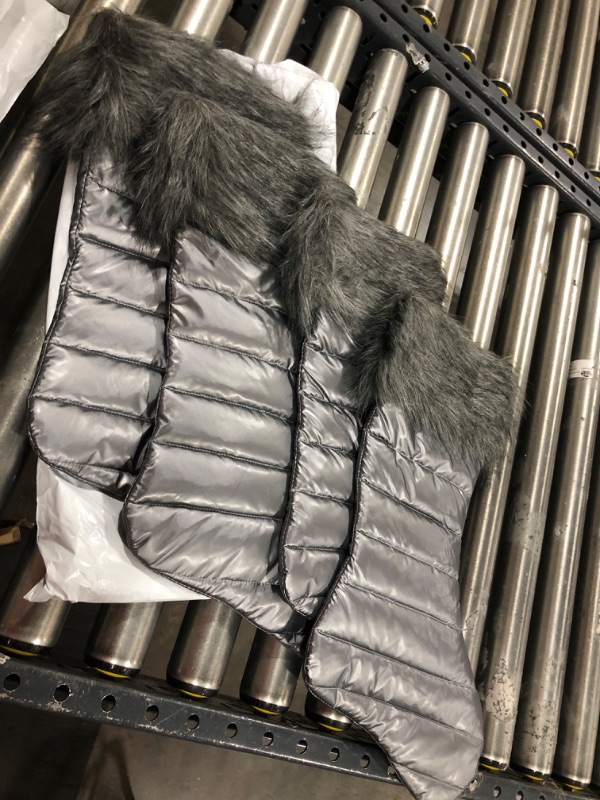 Photo 1 of 4pk of National Tree Company  Stocking, Grey
