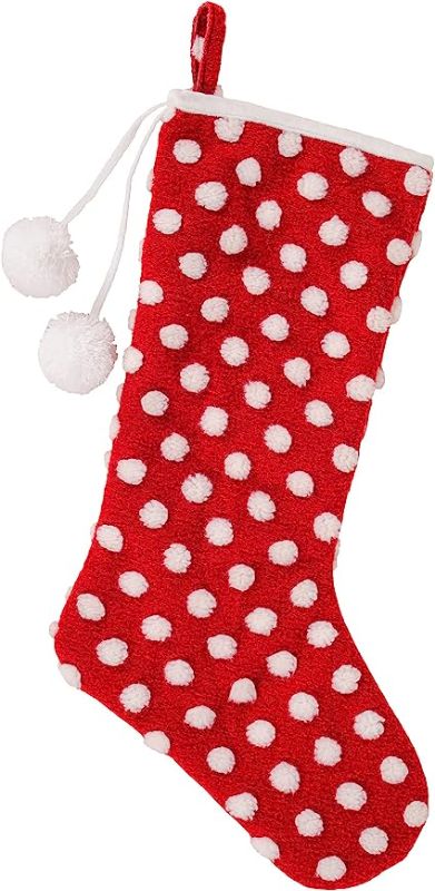 Photo 1 of 2pk of National Tree Company  Stocking, Red/White
