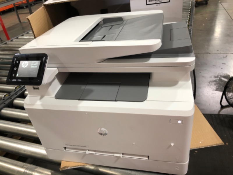 Photo 2 of HP Laserjet Pro MFP M283fdw Wireless All-in-One Color Laser Printer, Mobile Print&Scan&Copy&Fax, Duplex Print, 22ppm, 2.7" Touchscreen, Wi-Fi, Compatible with Alexa(7KW75A), Lanbertent Printer Cable
