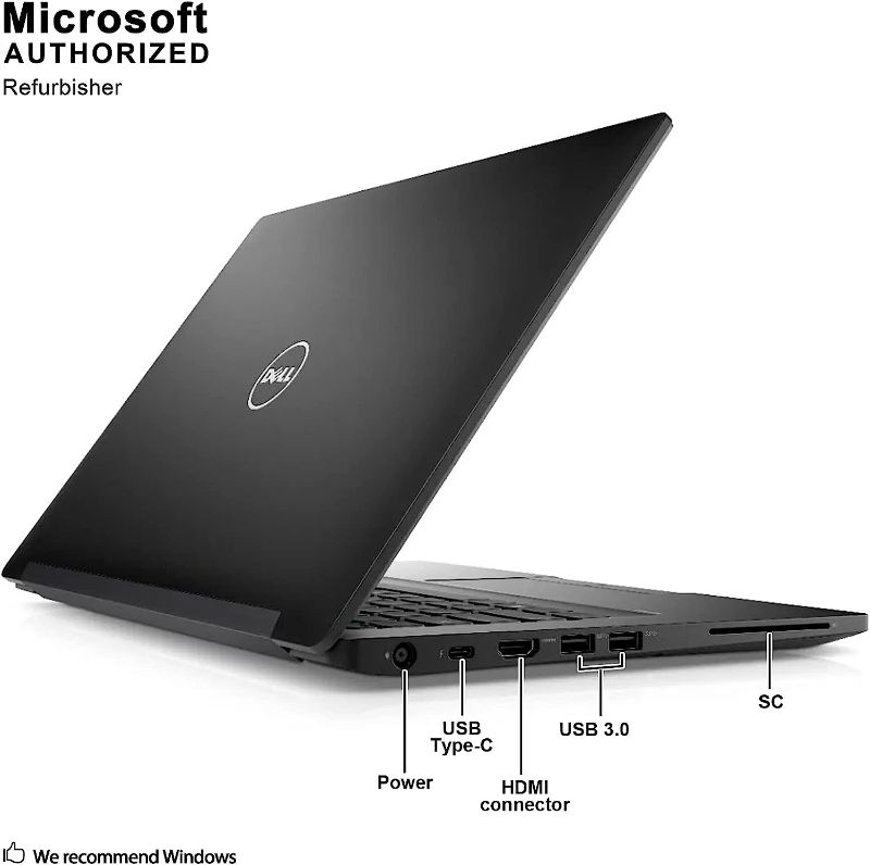 Photo 1 of Dell Latitude 7480 14in FHD Laptop PC - Intel Core i7-6600U 2.6GHz 16GB 512GB SSD Windows 10 Professional (Renewed)
