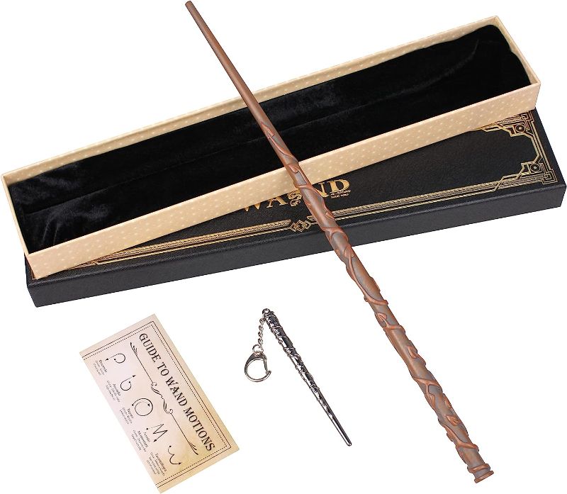 Photo 1 of Witch Wizard Magic Wand Witchcraft Props for Kids Sorcerer Collection Cosplay Accessories with Gift Box (Ivy) 