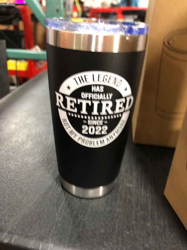 Photo 1 of 2021 Retirement Gifts for Men and Women, Funny Retired 2021 Not My Problem Any More Tumbler Gift 20 oz Black, Retiring Present Ideas for Office Coworkers, Boss, Husband, Dad, Brother, Friends
